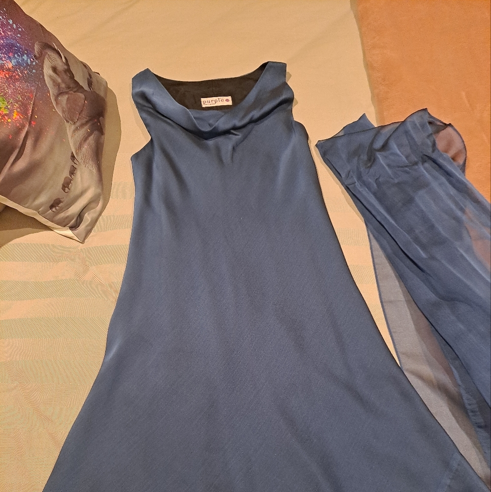 Silky feel Evening Dress - Picture 1 of 3